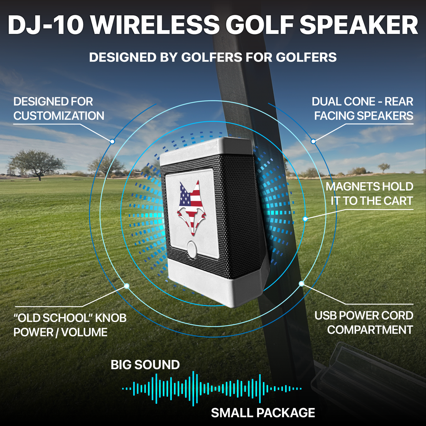 Desert Fox Golf Speaker