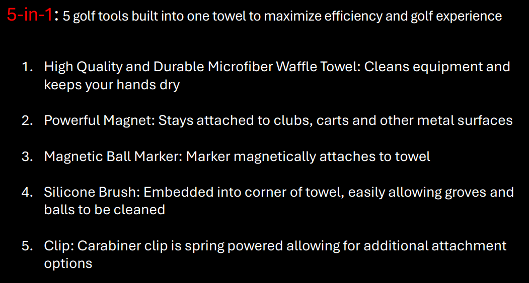 Towel-Shock & Awe 5 in 1 towel