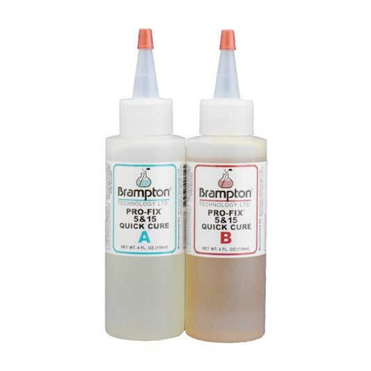Brampton Pro-Fix 5&15 Quick Cure Epoxy (4 ounce bottles)