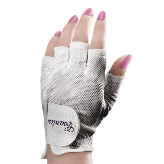 Powerbilt Countess Half-Finger Golf Glove - Ladies LH Large