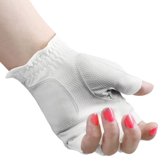 palm view of the Powerbilt Countess Half-Finger Golf Gloves