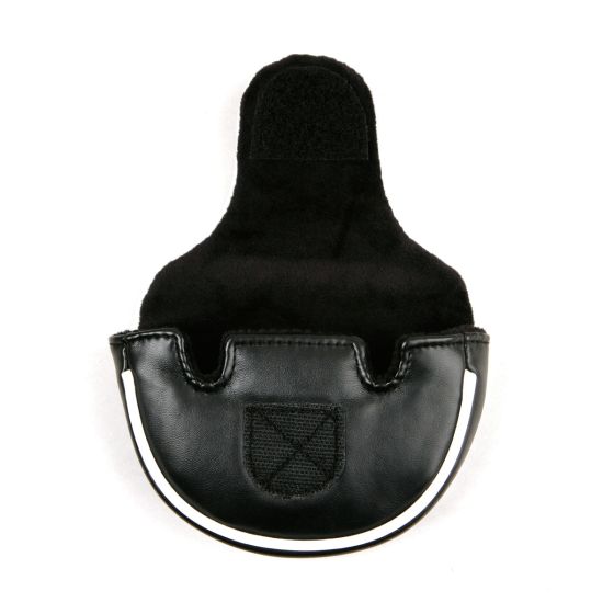 bottom of the Black Mallet Putter Headcover opened