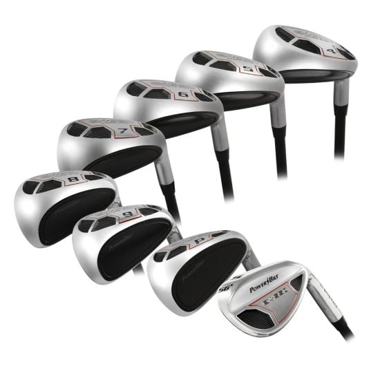 Powerbilt Golf EX-550 Hybrid Iron Set 4-SW Men's RH Graphite A-flex