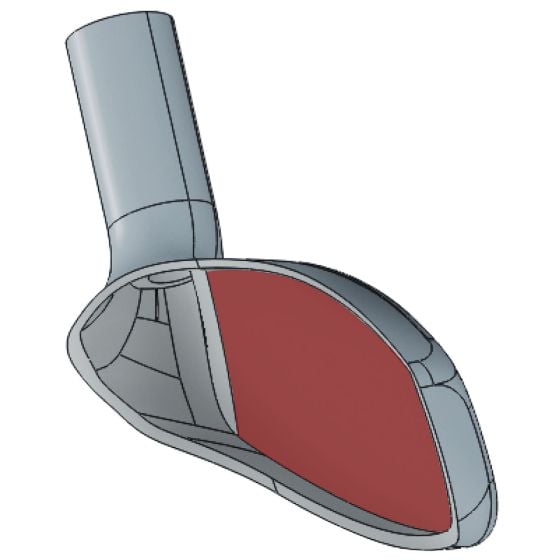 Technical diagram of the cup face structure for the Acer XV hybrid