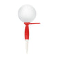 FlexTee AlignTee Flexible Golf Tee side view with ball on tee