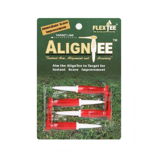 FlexTee® AlignTee™ Flexible Golf Tees (4 Pack) retail packaging