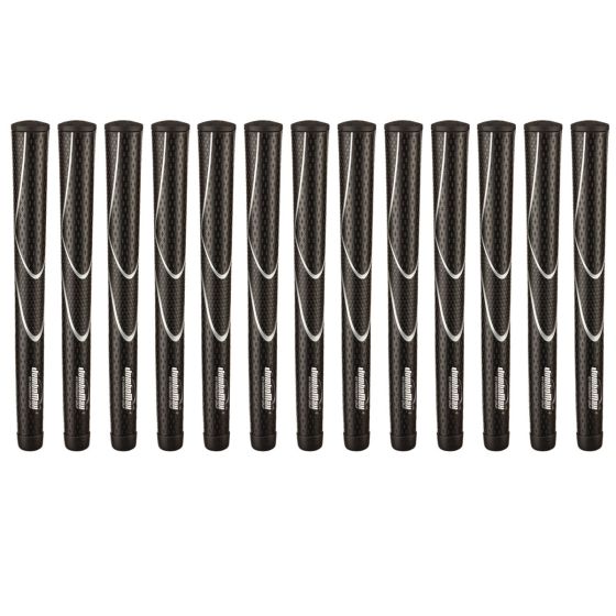 JumboMax Tour Series X-Small Black/Grey - 13 Piece Golf Grip Bundle