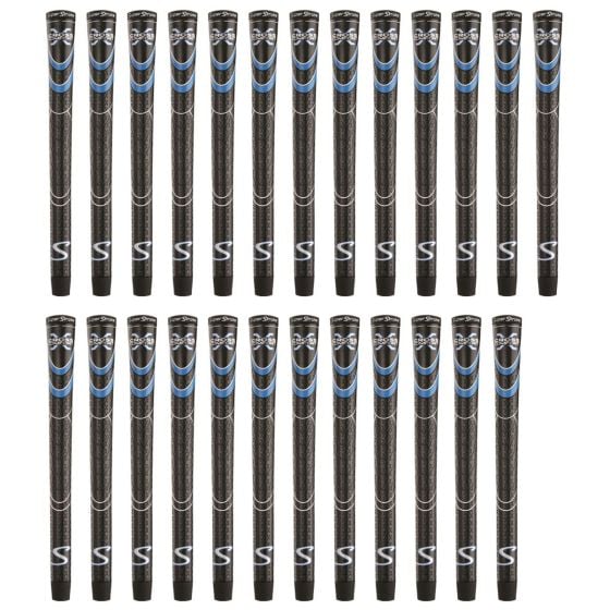 SuperStroke Cross Comfort Black/Blue Standard - 25 Piece Golf Grip Bundle