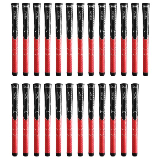 Winn Dri-Tac Standard Black/Red - 25 Piece Golf Grip Bundle