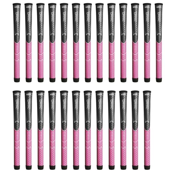 Winn Dri-Tac Undersize Gray/Pink - 25 Piece Golf Grip Bundle