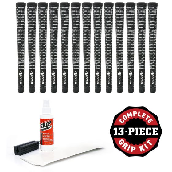 Karma Velour - 13 piece Golf Grip Kit (with tape, solvent, vise clamp)