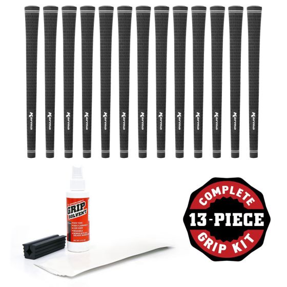 Karma Velour - 13 piece Golf Grip Kit (with tape, solvent, vise clamp)