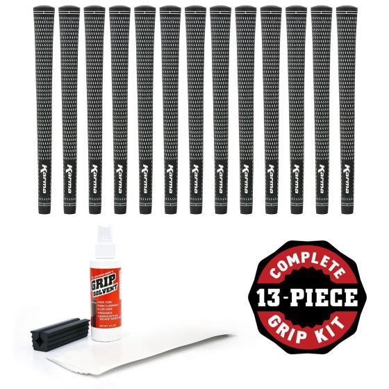 Karma Velour - 13 piece Golf Grip Kit (with tape, solvent, vise clamp)