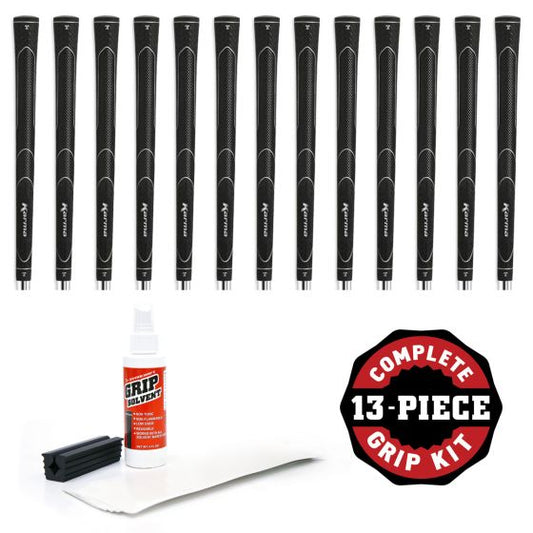 Karma Super Lite - 13 piece Golf Grip Kit (with tape and solvent and vise clamp)