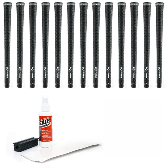 Karma Velour Full Cord - 13 piece Golf Grip Kit (with tape and solvent and vise clamp)