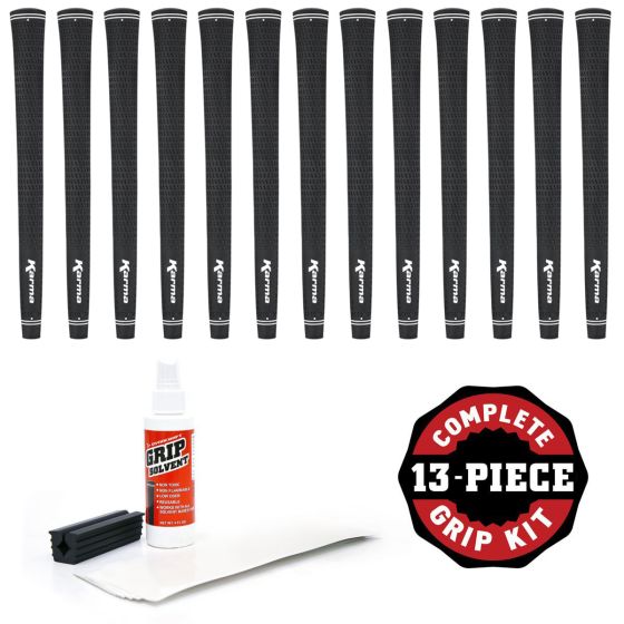 Karma Velour - 13 piece Golf Grip Kit (with tape, solvent, vise clamp)