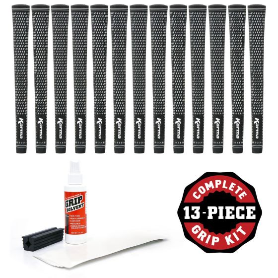 Karma Velour - 13 piece Golf Grip Kit (with tape, solvent, vise clamp)