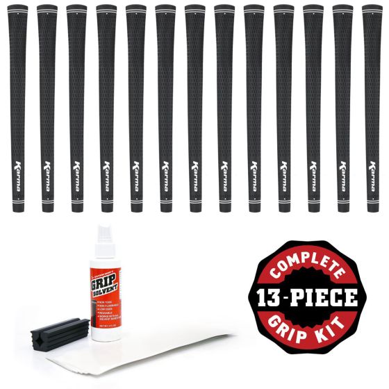 Karma Velour - 13 piece Golf Grip Kit (with tape, solvent, vise clamp)