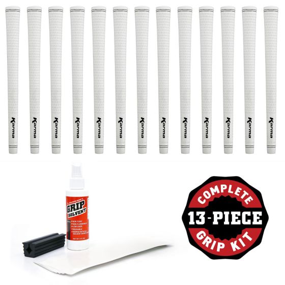 Karma Velour - 13 piece Golf Grip Kit (with tape, solvent, vise clamp)