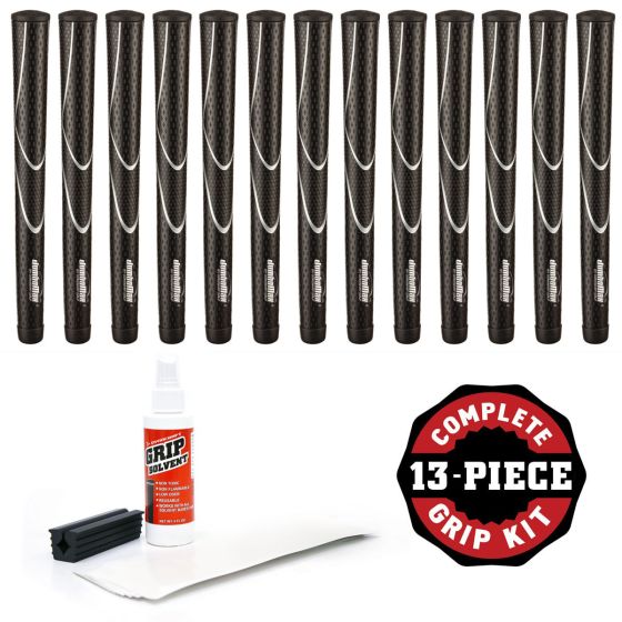 JumboMax Tour Series - 13 piece Golf Grip Kit (with tape, solvent, vise clamp)