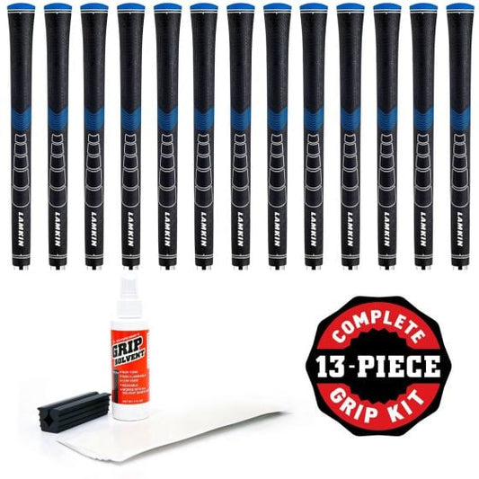 Lamkin Sonar+ - 13 Piece Golf Grip Kit (with tape and solvent and vise clamp)