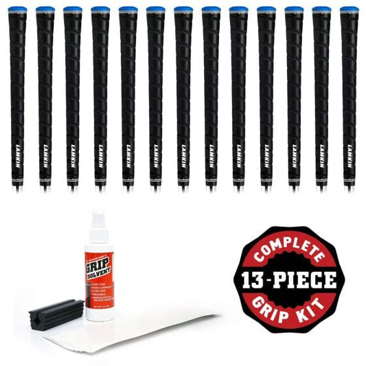Lamkin Sonar+ Wrap - 13 piece Golf Grip Kit (with tape and solvent and vise clamp)