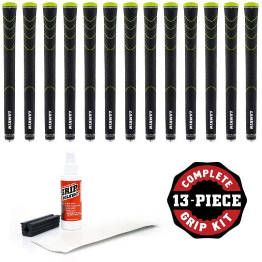 Lamkin Sonar+ Tour Calibrate Standard - 13 piece Golf Grip Kit (with tape and solvent and vise clamp)