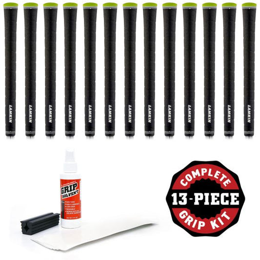 Lamkin Sonar+ Wrap Calibrate Standard - 13 piece Golf Grip Kit (with tape and solvent and vise clamp)