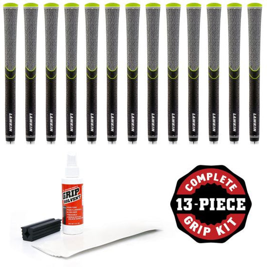 Lamkin ST +2 Hybrid Calibrate - 13 Piece Golf Grip Kit (with tape and solvent and vise clamp)