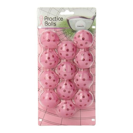 Intech Golf Practice Balls with Holes (12 Pack)