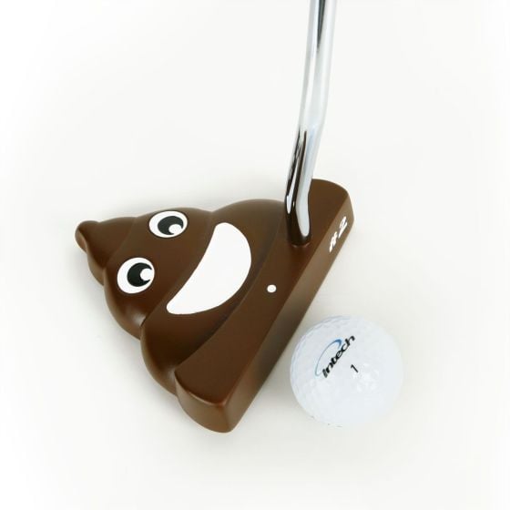 Intech Golf #2 Poop Putter with a golf ball