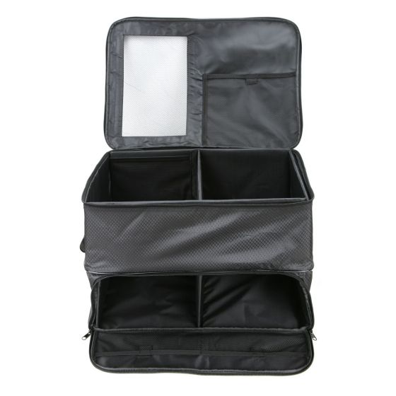 front view of the Intech Golf Trunk Organizer (Double Row)