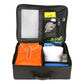 front view of Intech Golf Trunk Organizer (Single Row) with shirt