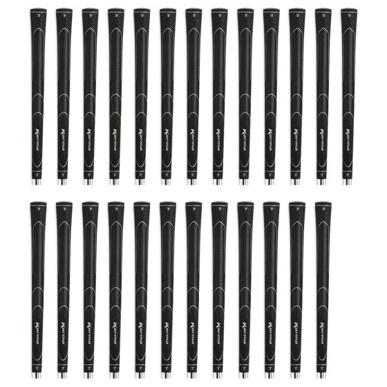 Karma Super Lite Black Midsize (+1/32") - 25 Piece Golf Grip Bundle