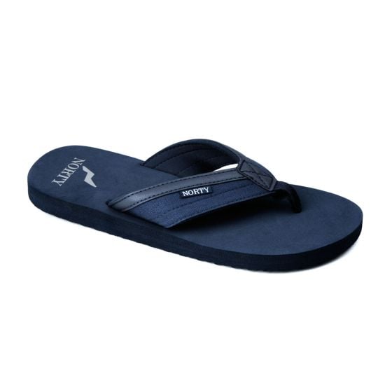 Norty Men's Navy Blue Flip Flop Sandals