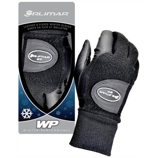 Orlimar Men's Winter Performance Fleece Golf Gloves (Pair), Black, Cadet X-Large