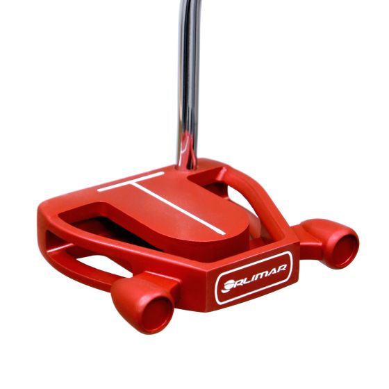 back view of LH Orlimar F80 Putter - Red/Black