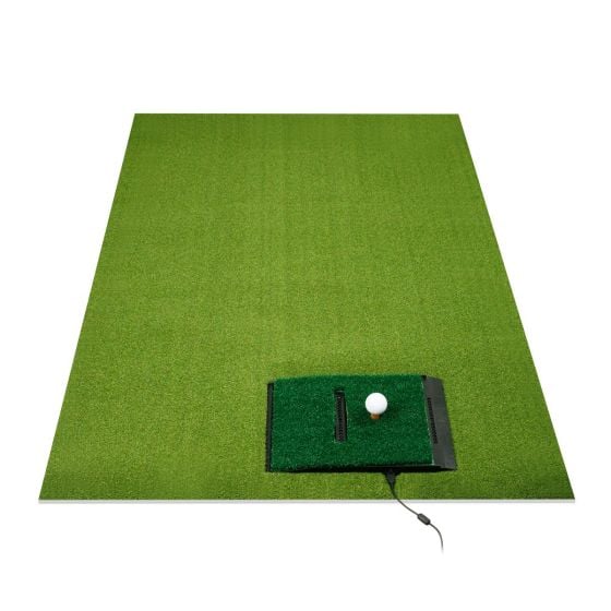 Orlimar Golf Mat for the OptiShot Simulator with the OptiShot 2 Simulator inserted