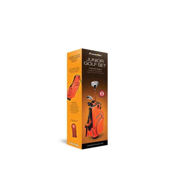 PowerBilt Junior Boys' Ages 3-5 Orange Series Retail Packaging