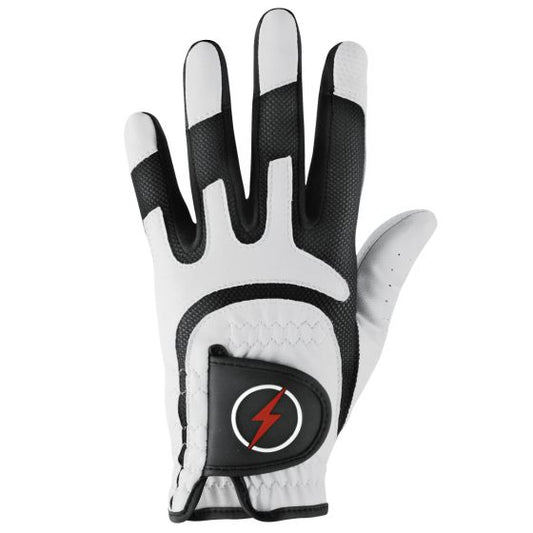 back view of the Powerbilt Junior One-Fit Golf Glove (white)
