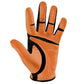 palm view of the Powerbilt Junior One-Fit Golf Gloves (orange)