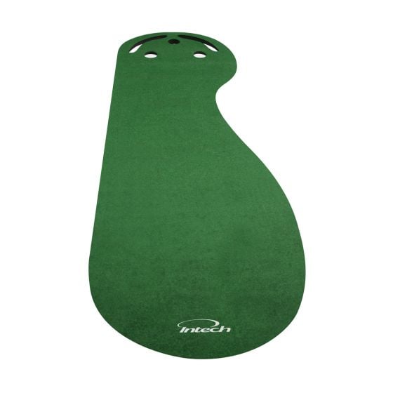 Player's view of Intech 3 Hole Portable Golf Putting Mat