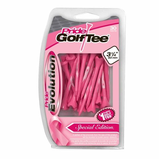 Pride Evolution Breast Cancer Awareness Plastic Golf Tees (30 Pack)