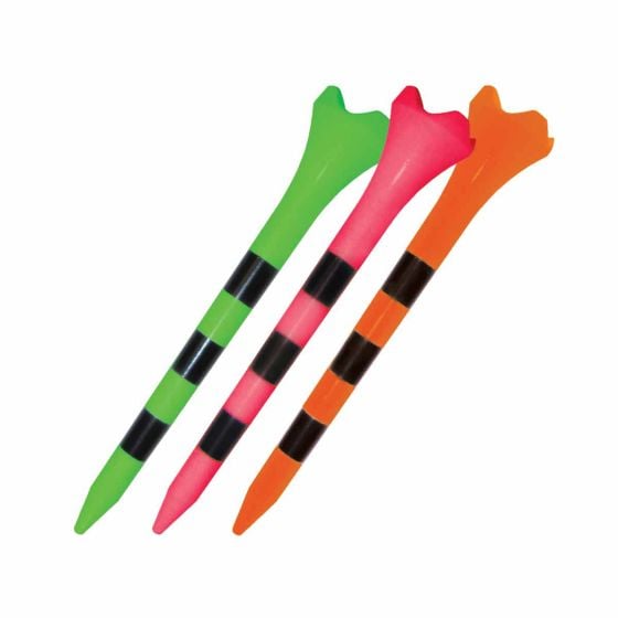 Pride Evolution Striped Plastic Golf Tees (30 Pack)
