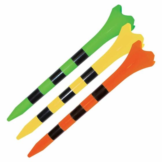 Pride Evolution Striped Plastic Golf Tees (30 Pack)