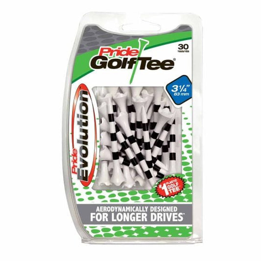 Pride Evolution Striped Plastic Golf Tees (30 Pack)