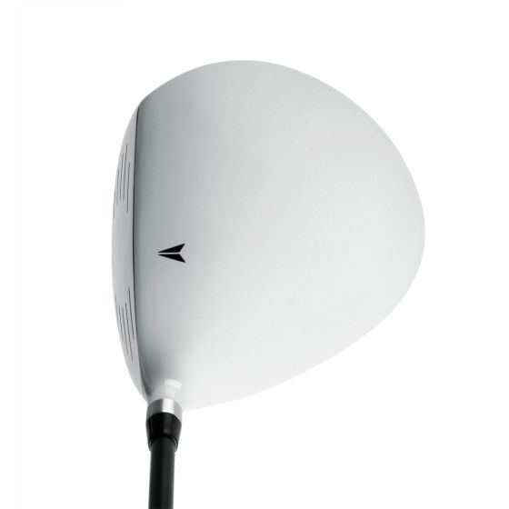 crown view of the Powerbilt Golf TPS Supertech White/Red Driver 