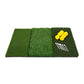 Orlimar Triple Surface Golf Hitting Mat with 6 balls and 6 tees