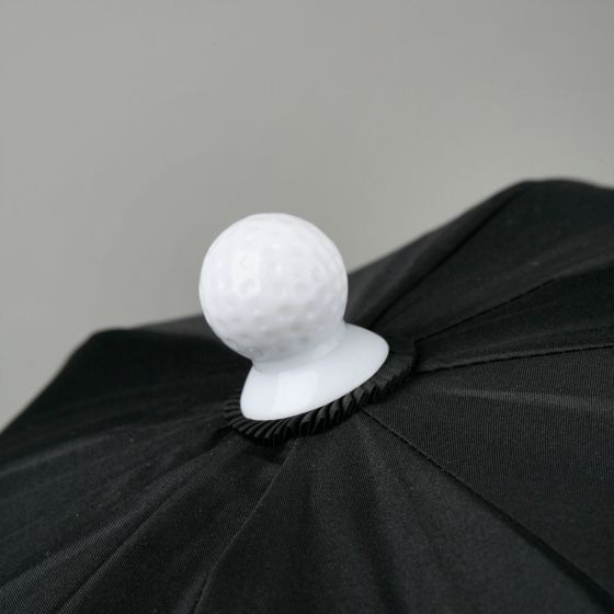 decorative top of the Orlimar Dri-Clubz Golf Bag Umbrella