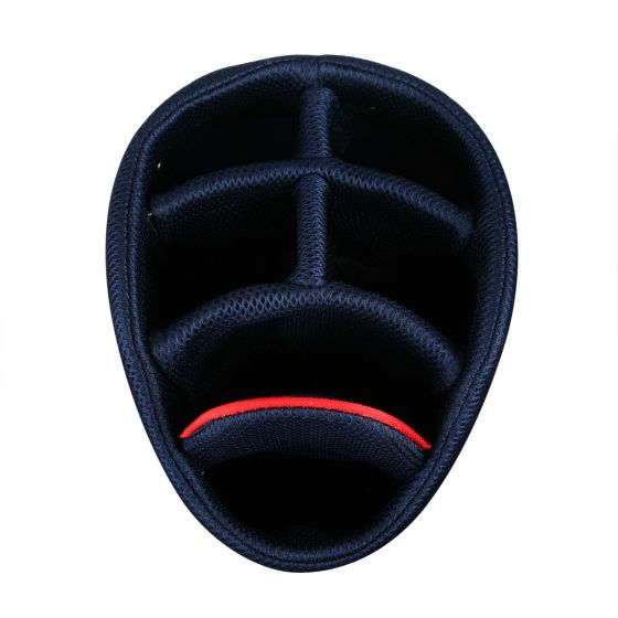top view of the Powerbilt TPS Dunes USA Flag Stand Golf Bag